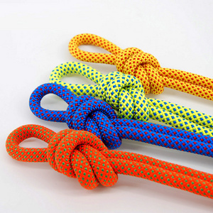 Outdoor colored climbing rope 9mm/10.5mm/12mm/14mm high altitude static 8 mm climbing rope  specification