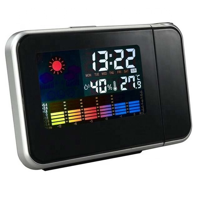 Creative Fashion Alarm Clock  Projection LED Electronic Clock With Weather Forecast