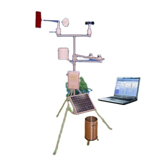 High precision digital automatic Solar power GSM communication weather station