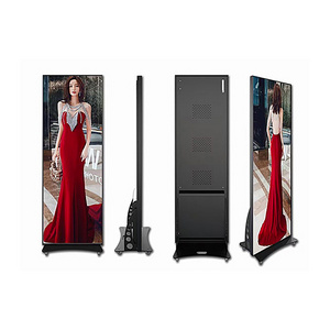 Small Pitch Portable Digital Signage P2 P2.5 P3 Indoor Poster Mini LED Display Screen Poster LED Screen Mirror Portable Screen