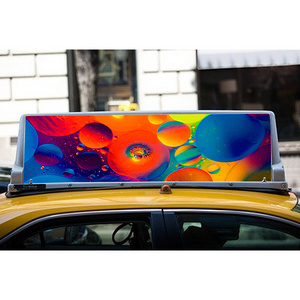 Outdoor Advertising Sign P2 P2.5 P3 P4 P5 Double Sided Taxi Roof Top LED Digital Display Screen