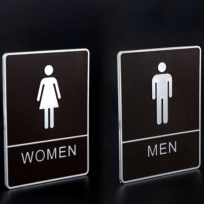 Public Toilet Room Signboard Wc Signage Toilet Door Sign Plate