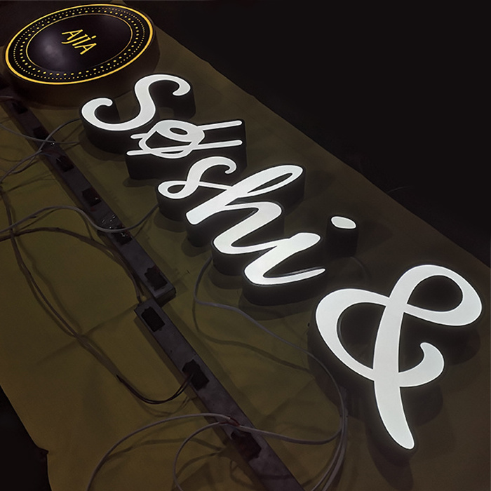 Outdoor and Indoor Led High Brightness Lighted Store Front Signage Smoke Shop sign