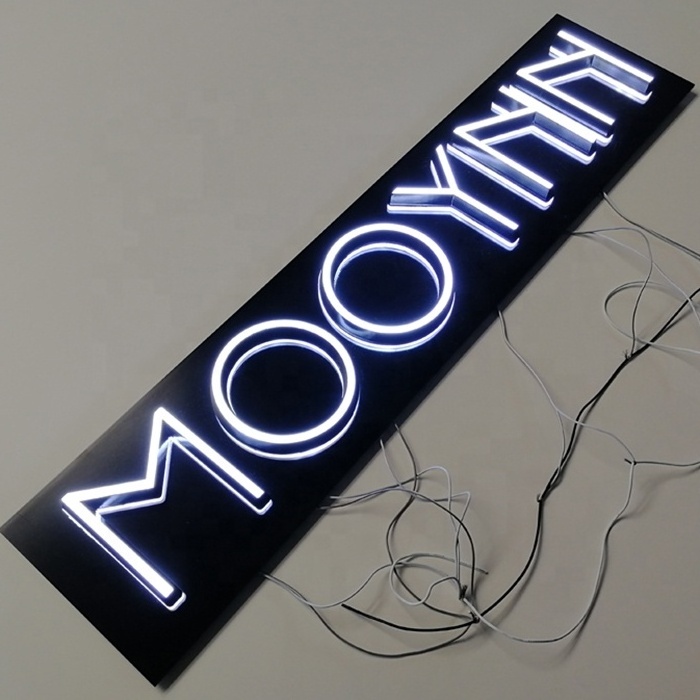 DIY White Lighting Acrylic Led Letter Sign Boards for Shop Led Lighted Acrylic Sign Acrylic Logo Sign