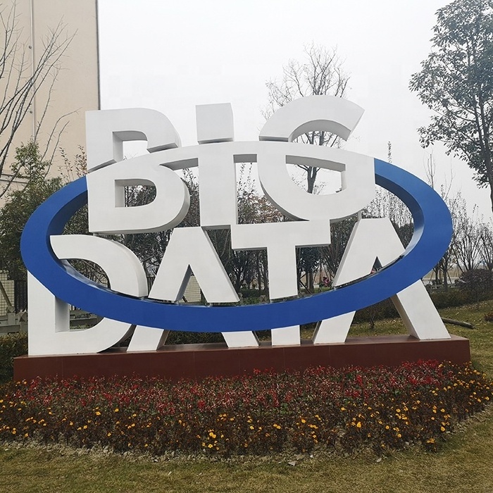 Metal Big Letters Sign Customized Large 3D Letter Sign Stand 3D Advertising Equipment Outdoor