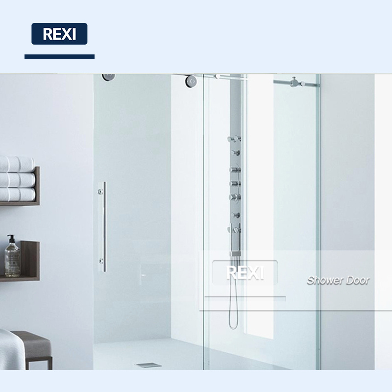 8mm 10mm 12mm tempered frosted curved glass shower doors factory price