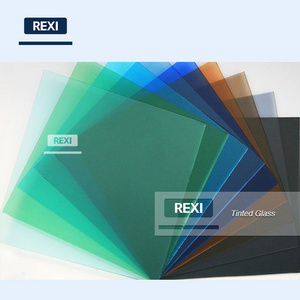 3mm-12mm Tinted Float Glass with Green Blue Grey Bronze Colors Optional