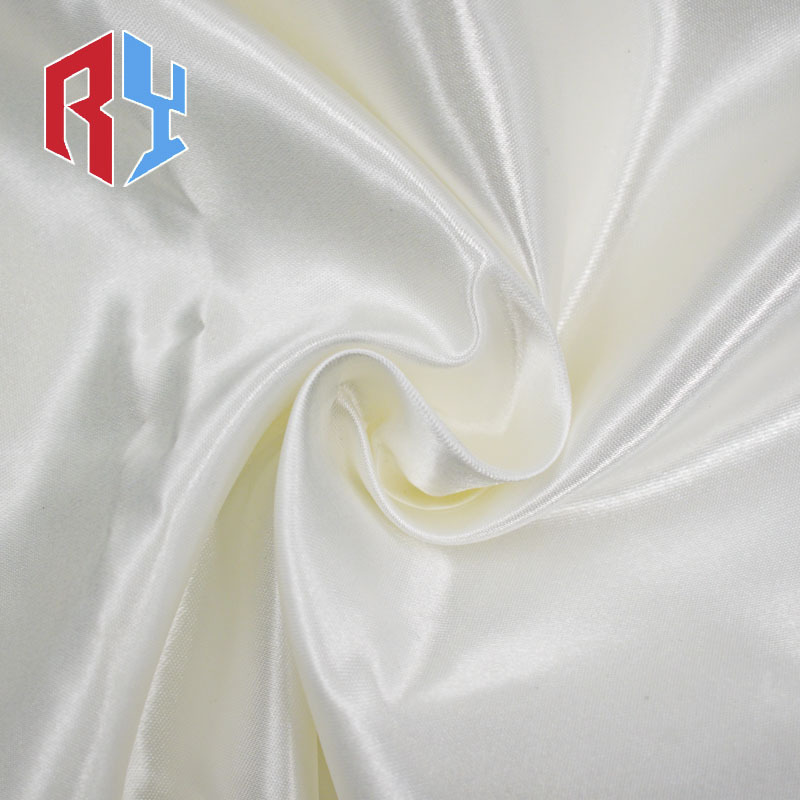 Hot Selling luxury glossy metallic liquid satin fabric 100% polyester satin woven fabric for bridal dress curtain clothes