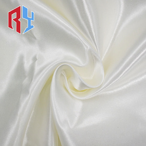 Hot Selling luxury glossy metallic liquid satin fabric 100% polyester satin woven fabric for bridal dress curtain clothes