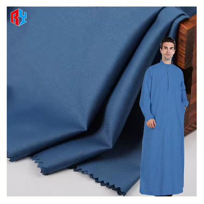 High quality 48*150D saudi daffah thobe fabrics dubai spun polyester fabric for toyobo fabric