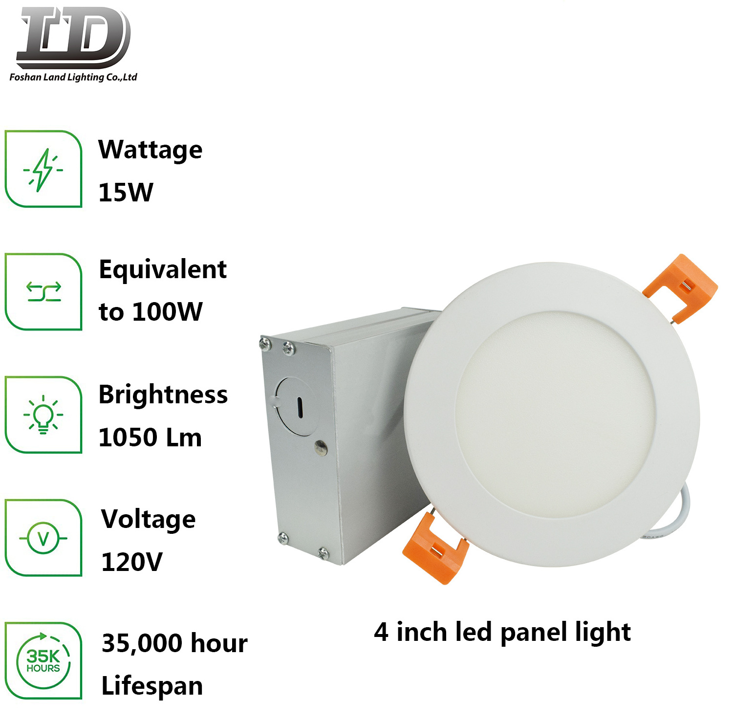 4 Inch 9w Ultra Slim round Recessed Downlight LED  panel light