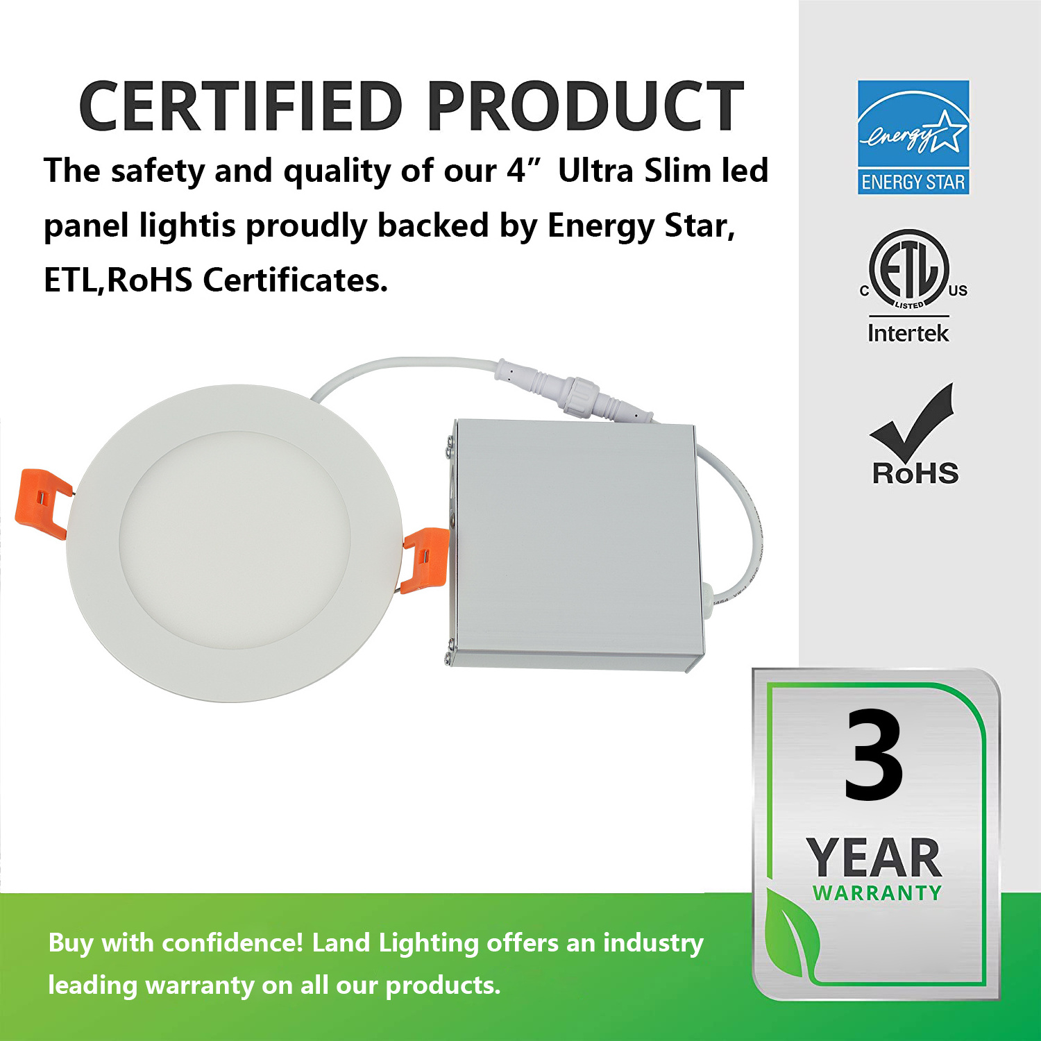 4 Inch 9w Ultra Slim round Recessed Downlight LED  panel light