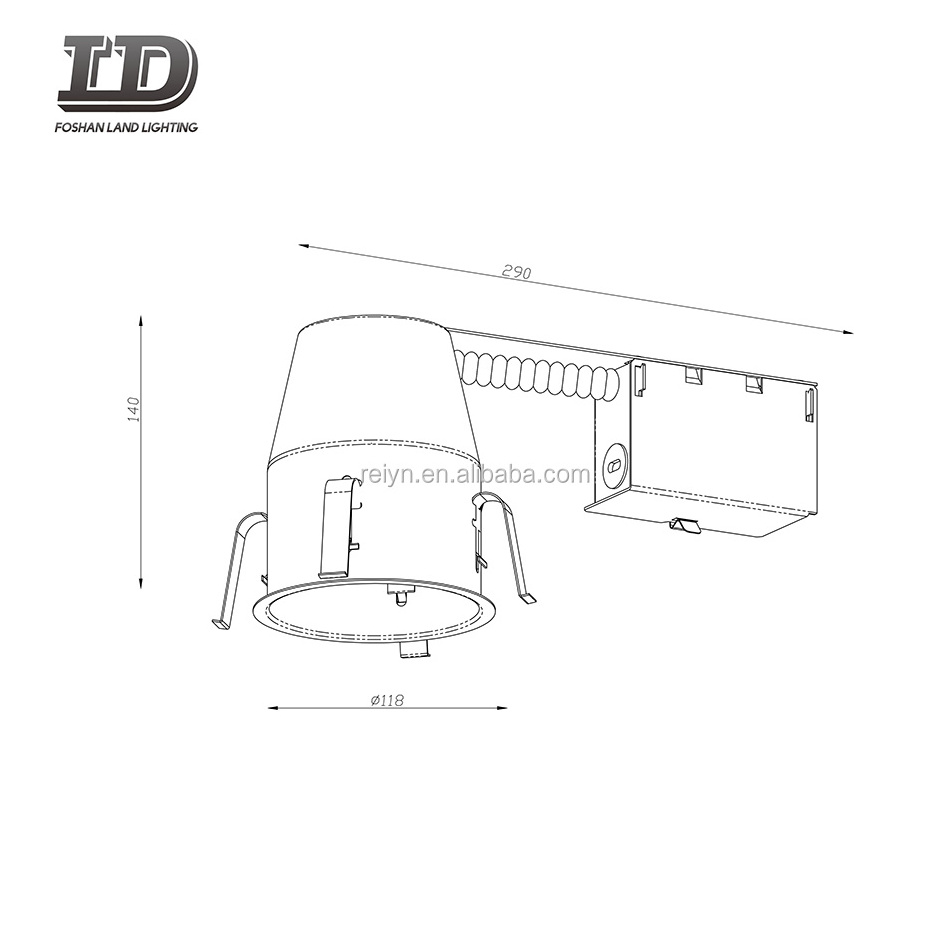 4 Inch Retrofit Pot Light  Housing,Remodel Recessed Lights, Led Downlight