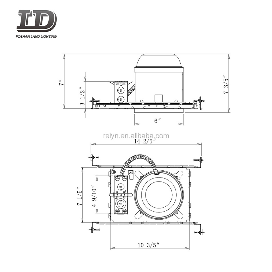 6 Inch recessed light housing pot light housing new construction IC housing