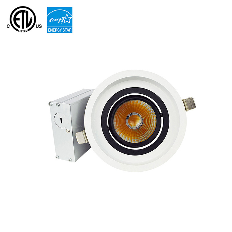 4 inch white gimbal trim  waterproof recessed bathroom downlight