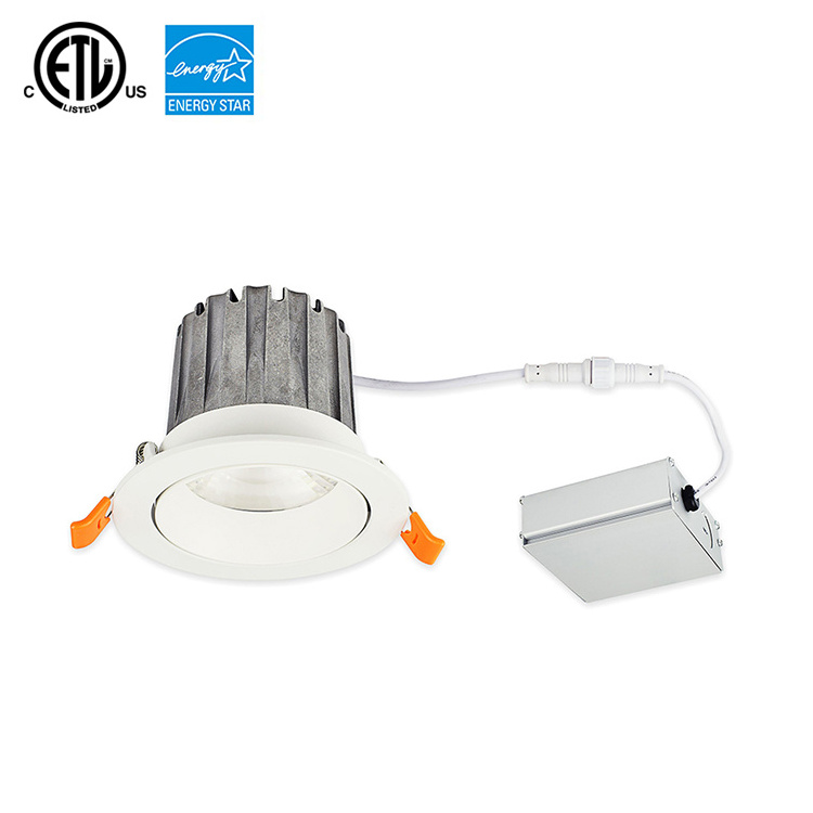 3inch 6W Residential Eyeball Round Spot Light Recessed Downlight Led Slim Panel Light ETL ROHS Indoor Light Living Room White 80