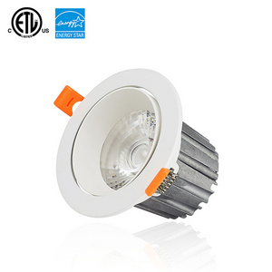 3inch 6W Residential Eyeball Round Spot Light Recessed Downlight Led Slim Panel Light ETL ROHS Indoor Light Living Room White 80