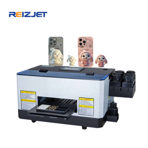 Reizjet L800 Head Multi Function Intelligent Inkjet Printer Digital Printer Mobile Phone Case Printing Machine A5 Uv Printer