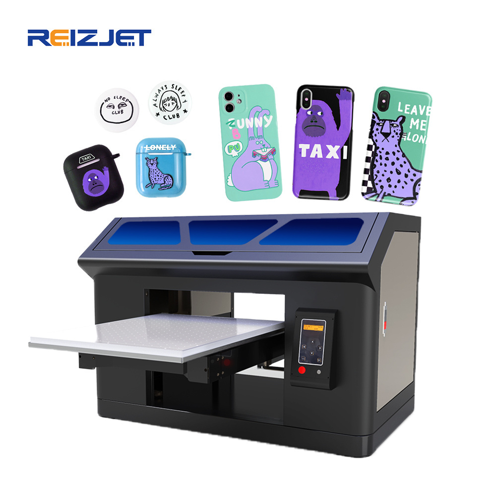 Reizjet Factory Price Inkjet Uv Printer Direct To Fabric Digital Textile Printer 35*45Cm Phone Case Printing Machine