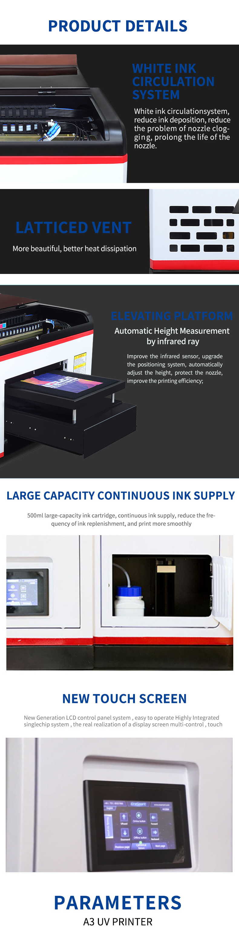 Reizjet Easy To Operate Mini Digital Flexo Printer Industrial Textile Digital Printer A3 UV Phone Case Printing Machine