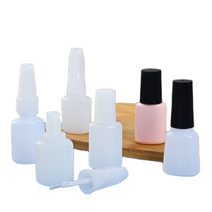 3ml 5ml 7ml 8ml 10ml 12ml 15ml 18ml white black nail polish eyelash glue super glue HDPE bottle with brush