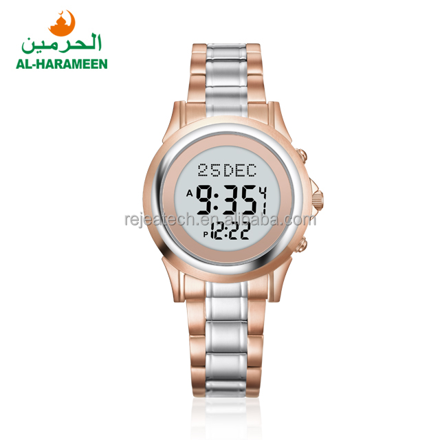 High Quality HA-6381 Women's Stainless Steel Watch Quran Read Pen with Touch Control Battery Power Display FM Features Muslims