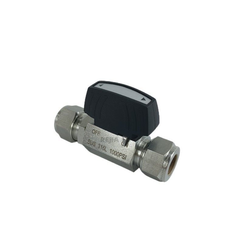 Stainless Steel Female Gas Valve Instrument Double Ferrule Ball Valve