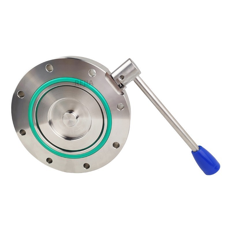 Rejia Semiconductor Photovoltaic Industry Stainless Steel GI Vacuum Manual Butterfly Valve