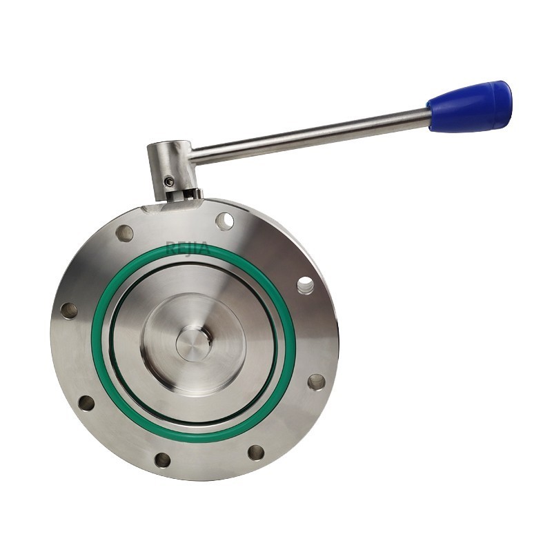 Rejia Semiconductor Photovoltaic Industry Stainless Steel GI Vacuum Manual Butterfly Valve