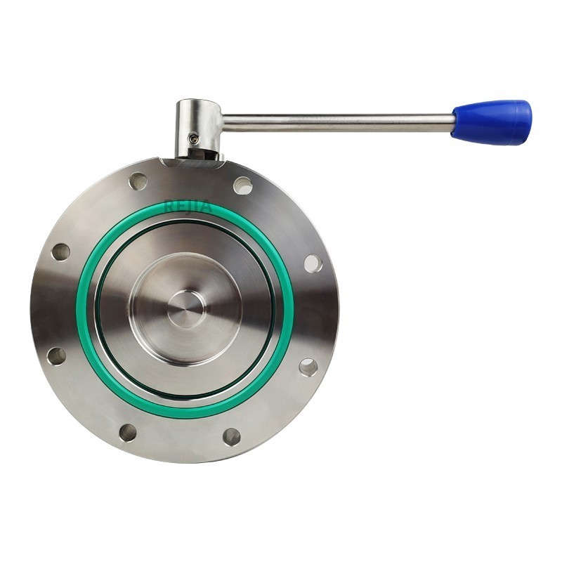 Rejia Semiconductor Photovoltaic Industry Stainless Steel GI Vacuum Manual Butterfly Valve