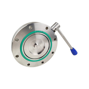 Rejia Semiconductor Photovoltaic Industry Stainless Steel GI Vacuum Manual Butterfly Valve