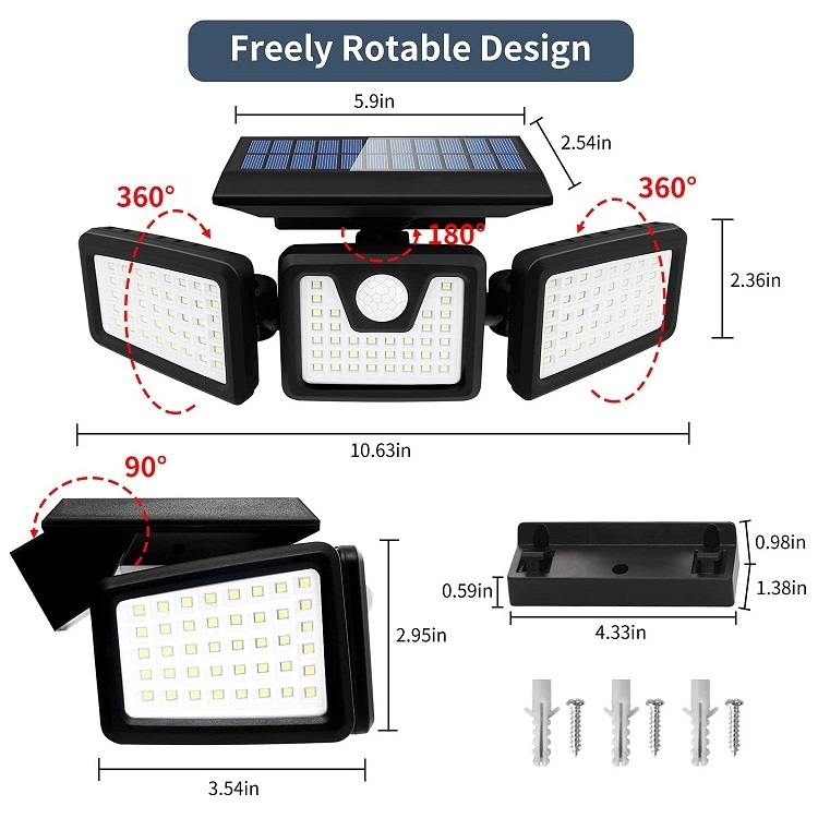 100w 200w 300w 400w 500w 1000w 2000w Floodlight Projector Outdoor Street Lamp Led Solar Flood Light