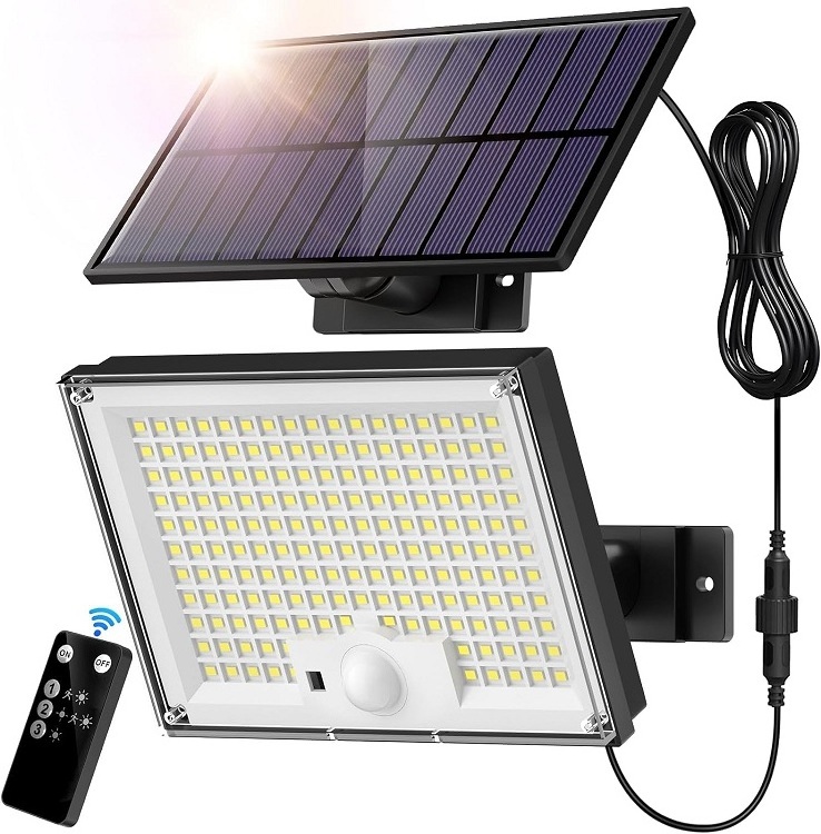 Waterproof IP 65 outdoor solar powered led wall lamps motion sense remote control garden lighting yard decoration park landscape