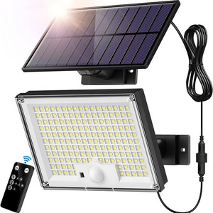 Waterproof IP 65 outdoor solar powered led wall lamps motion sense remote control garden lighting yard decoration park landscape