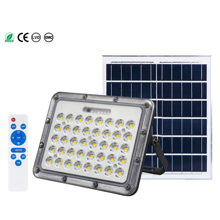 New Arrival Portable Flood Lights Rechargeable Rgb Led Projector Lamp Ip65 100w 200w Solar Flood Light