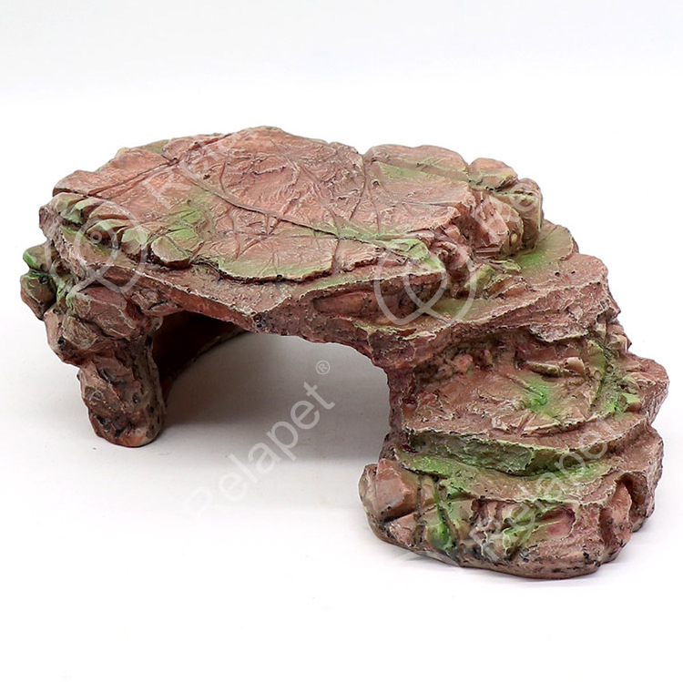 Reptile Rack Hide Cave Turtle Basking Platform Shelter for Lizard Bearded Dragons Reptile Amphibian Terrarium Small Animal Hide