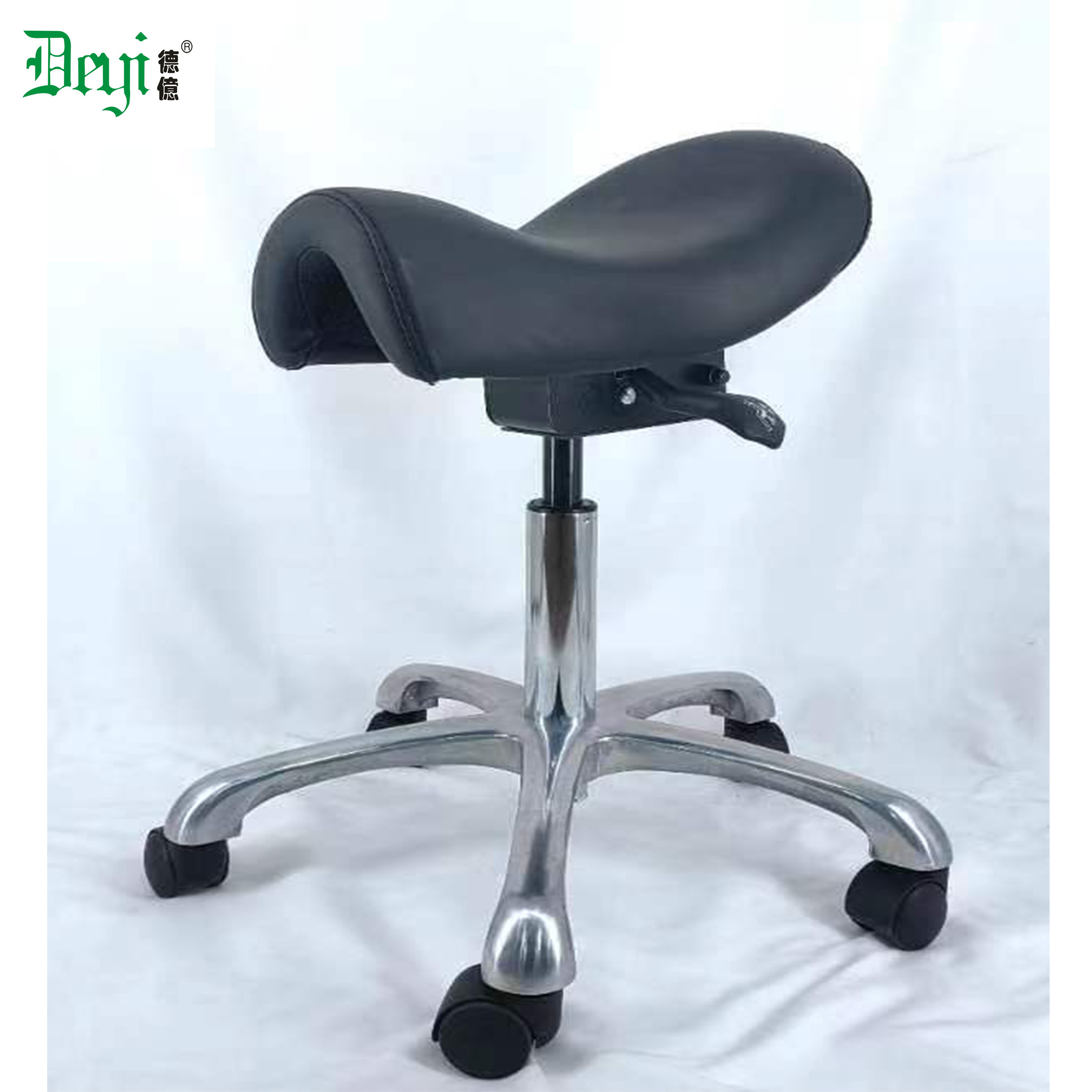 functional mechanism  saddle stool bar chairs dental saddle swivel PU leather upholstery bar chair