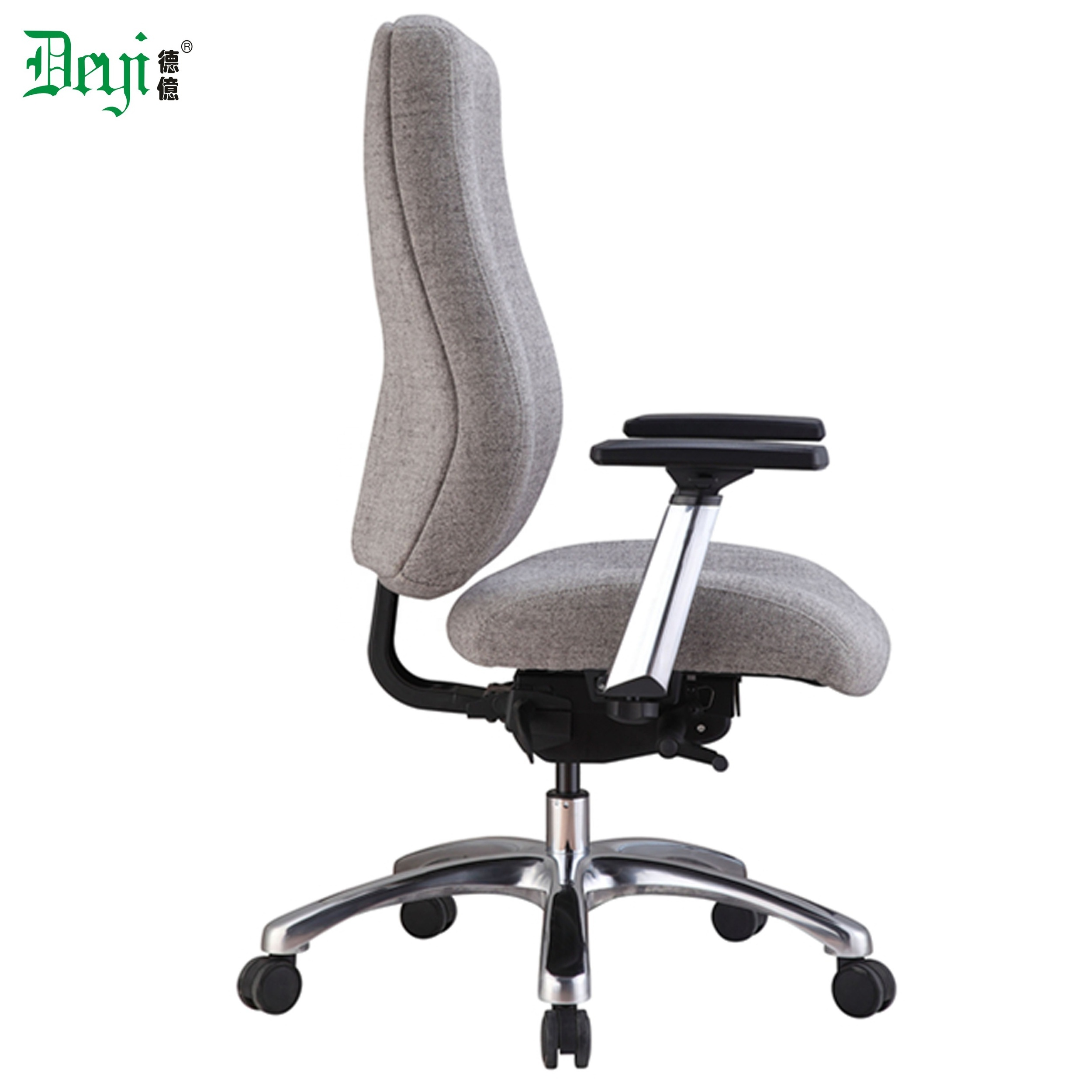 aluminium base computer office chair middle back race gaming chair with wheels