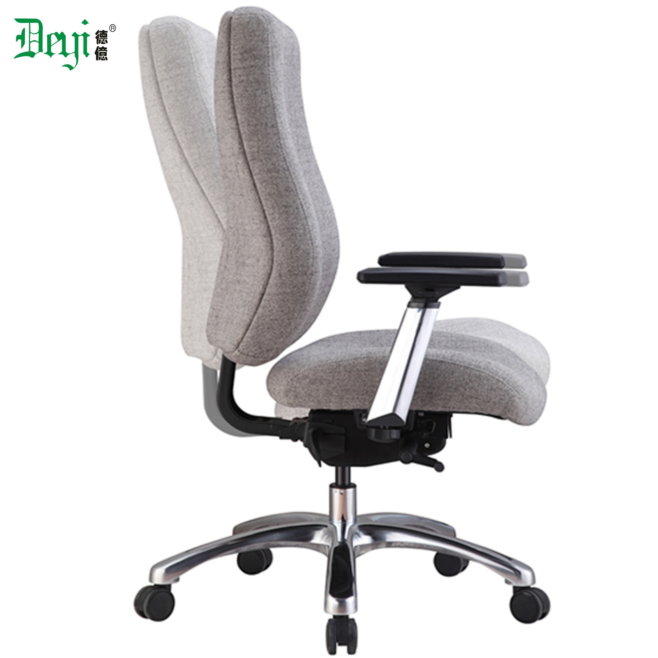 aluminium base computer office chair middle back race gaming chair with wheels