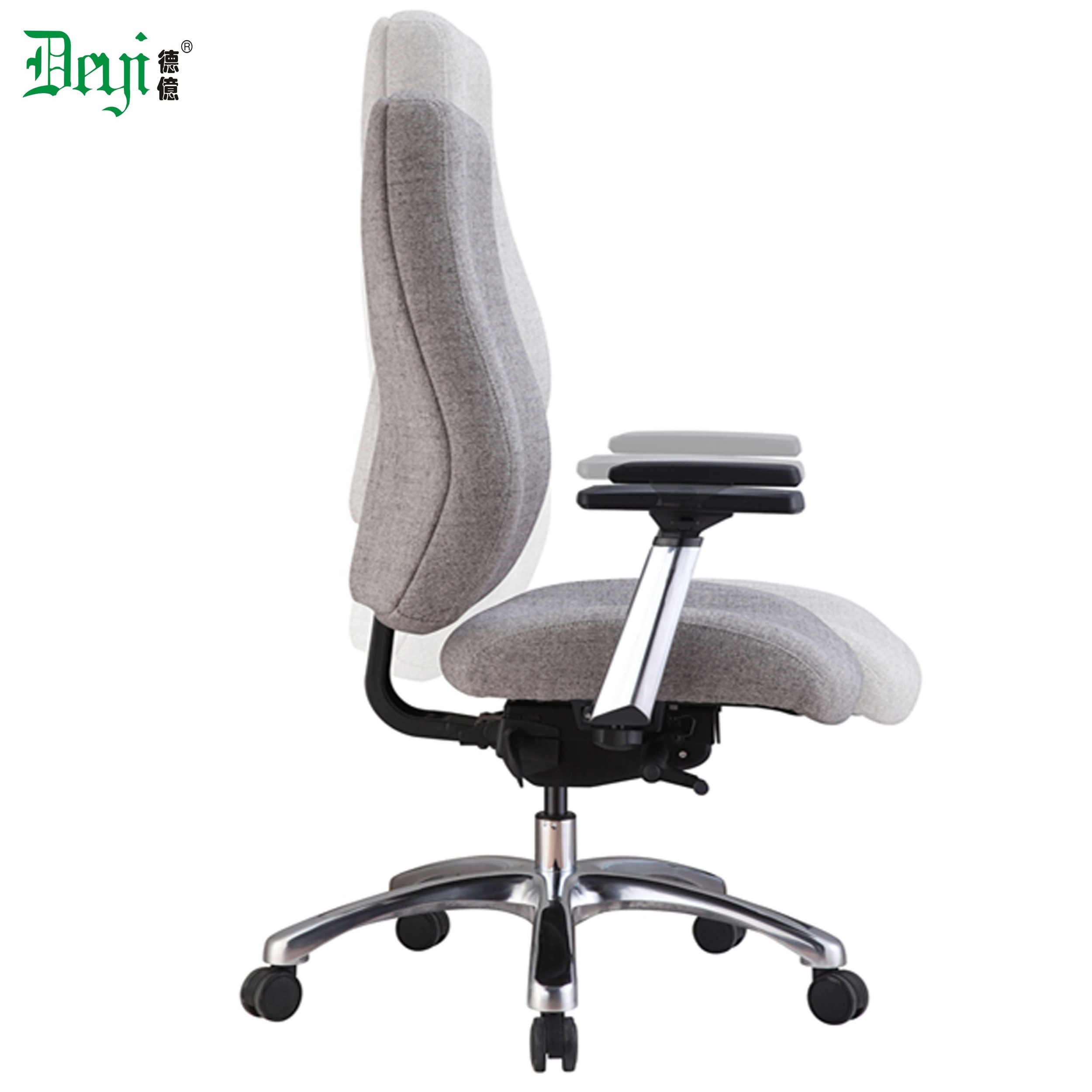 aluminium base computer office chair middle back race gaming chair with wheels