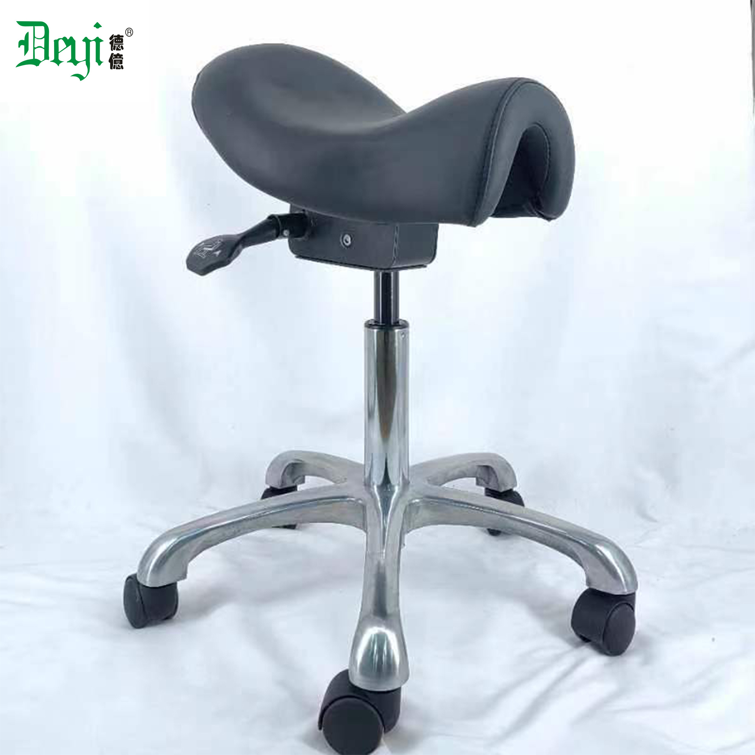 functional mechanism  saddle stool bar chairs dental saddle swivel PU leather upholstery bar chair