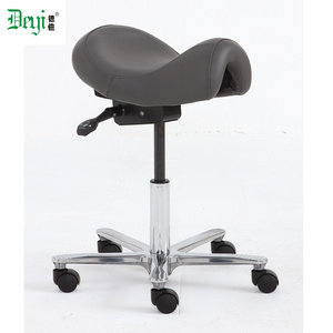 hospital use dentist saddle bar chairs dental saddle swivel PU leather upholstery chair