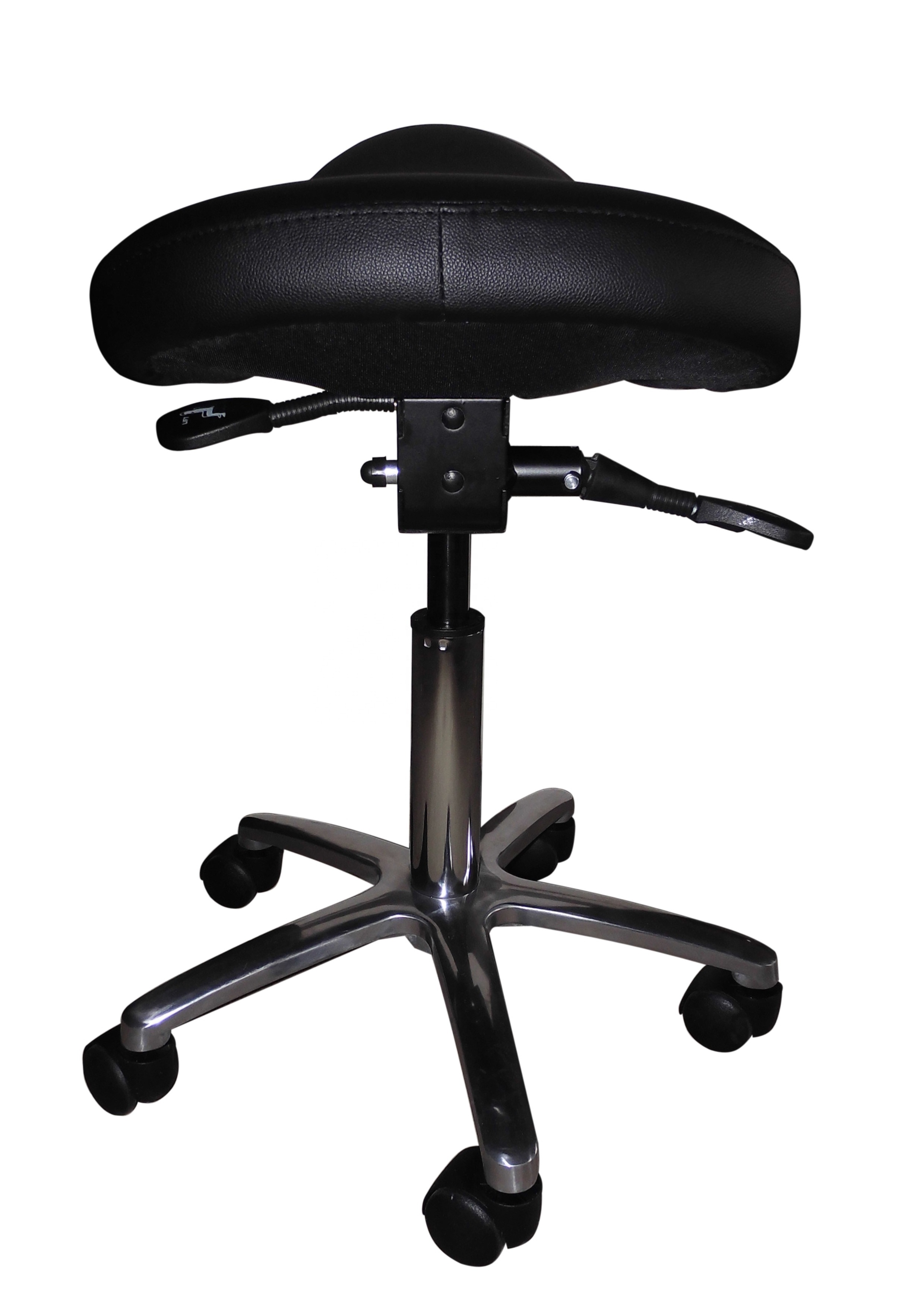 PU leather upholstery bar chair functional mechanism  saddle stool bar chairs dental saddle swivel bar chair