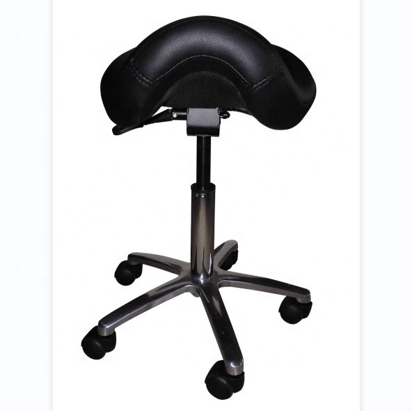 PU leather upholstery bar chair functional mechanism  saddle stool bar chairs dental saddle swivel bar chair