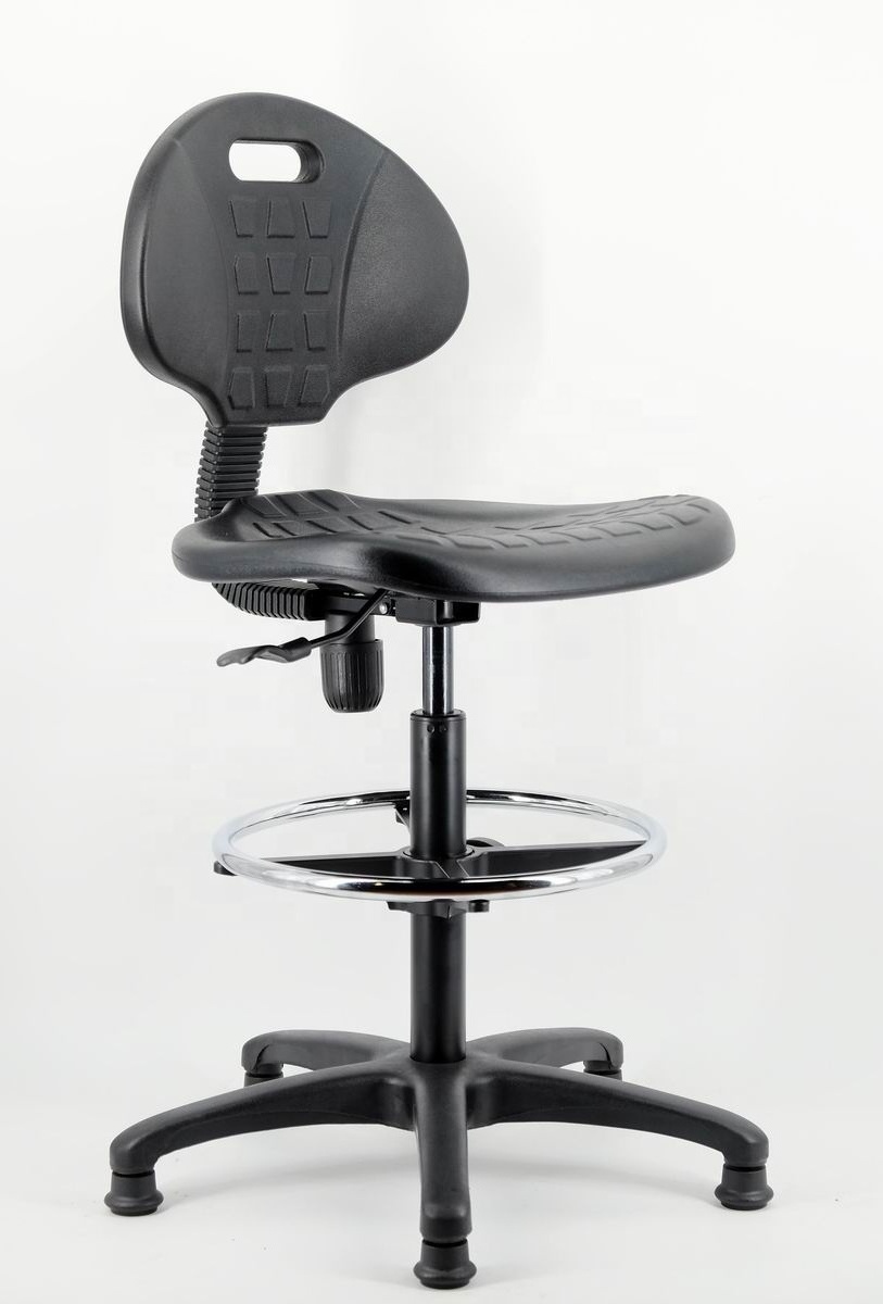 functional mechanism industrial chair PU material back and seat arm optional industrial sewing manager chair