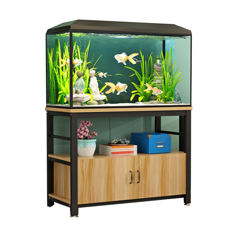 Relaxlines Wooden Modern Bedroom Industrial Furniture Fish Tank Cabinet TV Aquariums Stand