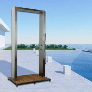 Hydrorelax Door Type Pool Outdoor Shower Panel Price Stainless Steel Outdoor Shower Bracket Pool Shower Panel