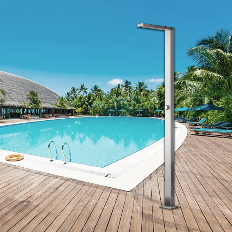 Hydrorelax  Beach Outside stainless steel freestanding outdoor shower for swimming pool and garden