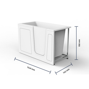 Hydrorelax acrylic walk in tub shower elderly tub with door hot tub massage walk in bathtub for disabled