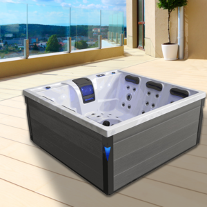 Hydrorelax large outdoor bath 6 person balboa spa with ozone outdoor whirlpool hot tub spa outdoor